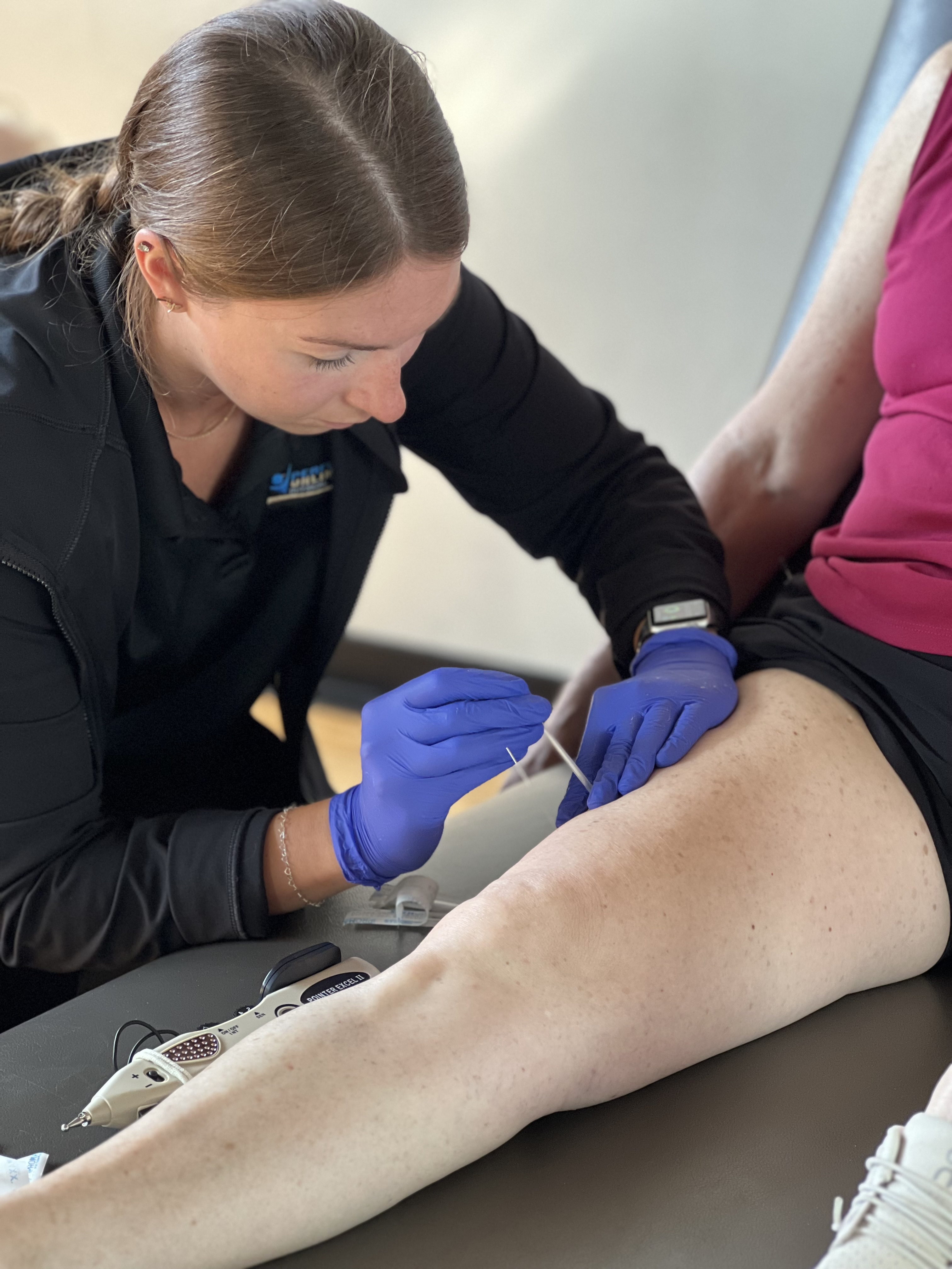 dry needling therapy session in Pittsburgh post-rehabilitation
